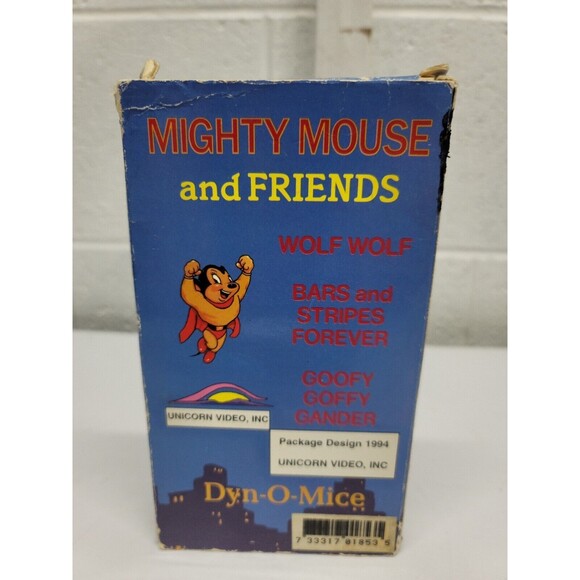 Cartoon Classics Mighty Mouse VHS Video VCR Tape Elmer Fudd 4 Episodes Tested! - Picture 2 of 3